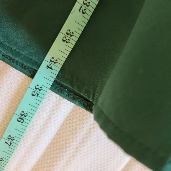 Emerald Green Sateen Dress - Picture 11 of 11